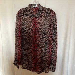 Leopard print blouse
